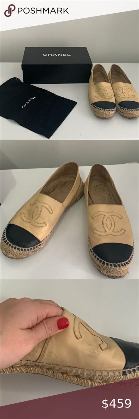 pre owned chanel espadrilles|authentic chanel espadrilles.